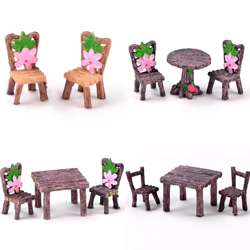 

15 Style Mini Chair Home Decor Miniatures Fairy Garden Ornaments Figurines Toys DIY Aquarium/Dollhouse Accessories Decoration