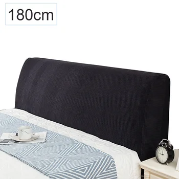 

Bedroom Decor Nordic Style Jacquard Dustproof Protector Slipcover Soft Hotel Modern Stretch Home Backrest Solid Headboard Cover