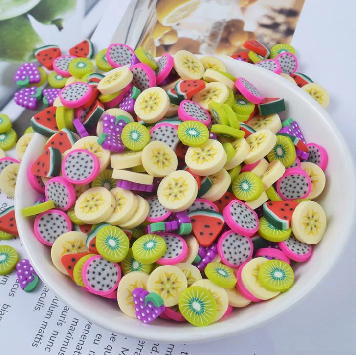 100 Pcs/set Cute Clay Beads Craft Fruit Slices Flat Back Cabochons Scrapbooking Phone Embellishments Diy Accessories Party Decor 100 Pcs/set Cute Clay Beads Craft Fruit Slices Flat Back Cabochons Scrapbooking Phone Embellishments Diy Accessories Party Decor