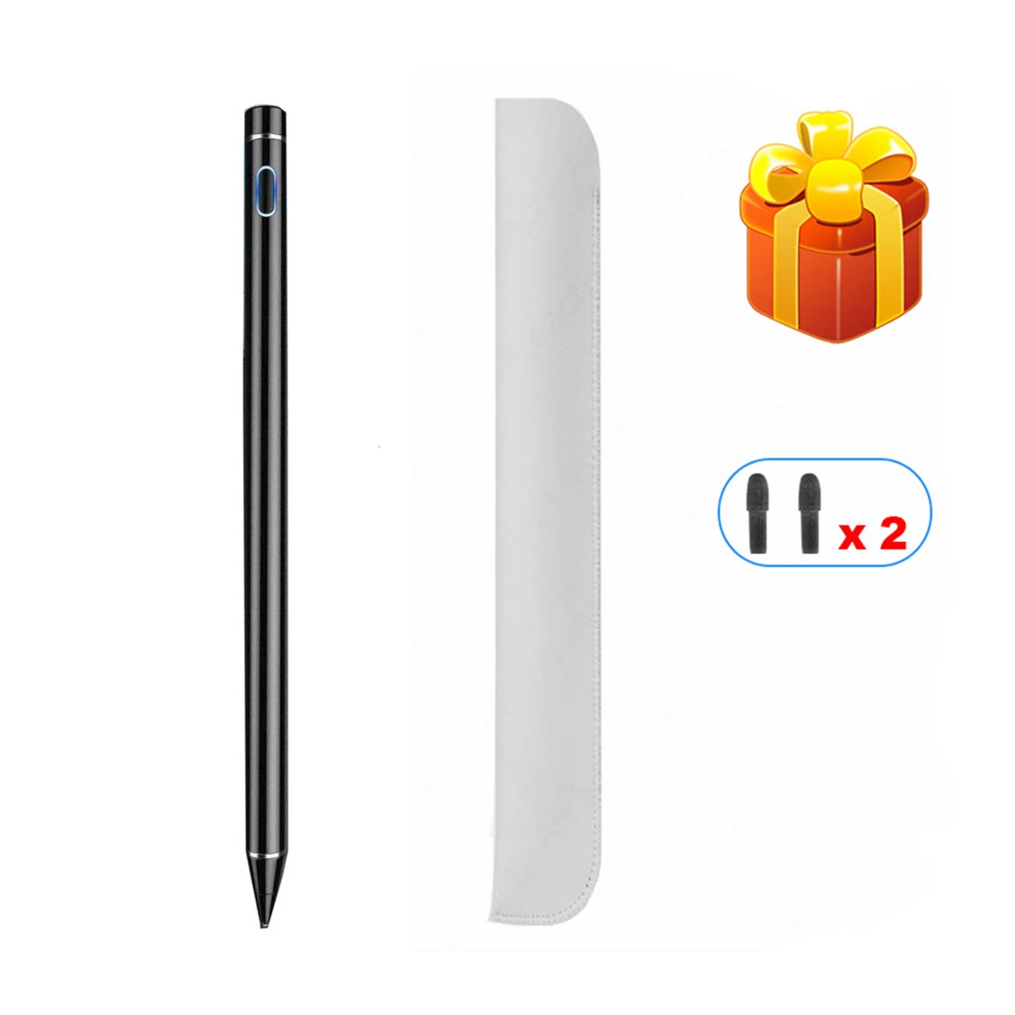 Apple планшет карандаш Стилус для iPad Pro 11 12,9 9,7 Air 3 10,2 Mini 5 для iPad карандаш без задержки ручка для рисования - Цвета: Черный