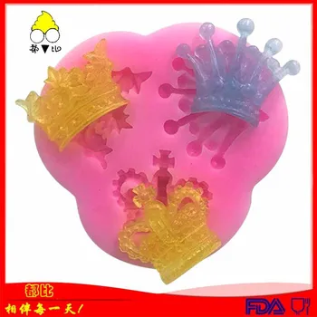 

than 3 with Crown Fondant Silicone Mould Fragrance Mode DIY Gypsum Mold Cake Accessories Mode di jiao mo