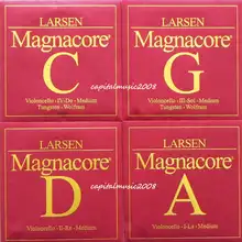 Cello Saiten Set 4/4 Larsen Magnacore Wolfram G,C -Larsen A,D Medium