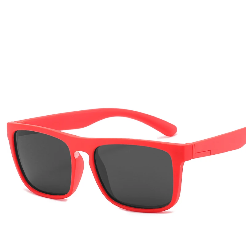 Поляризованные детские солнцезащитные очки, резиновые брендовые солнцезащитные очки для маленьких девочек, детские солнцезащитные очки, гибкая Защитная оправа, подарок на Рождество