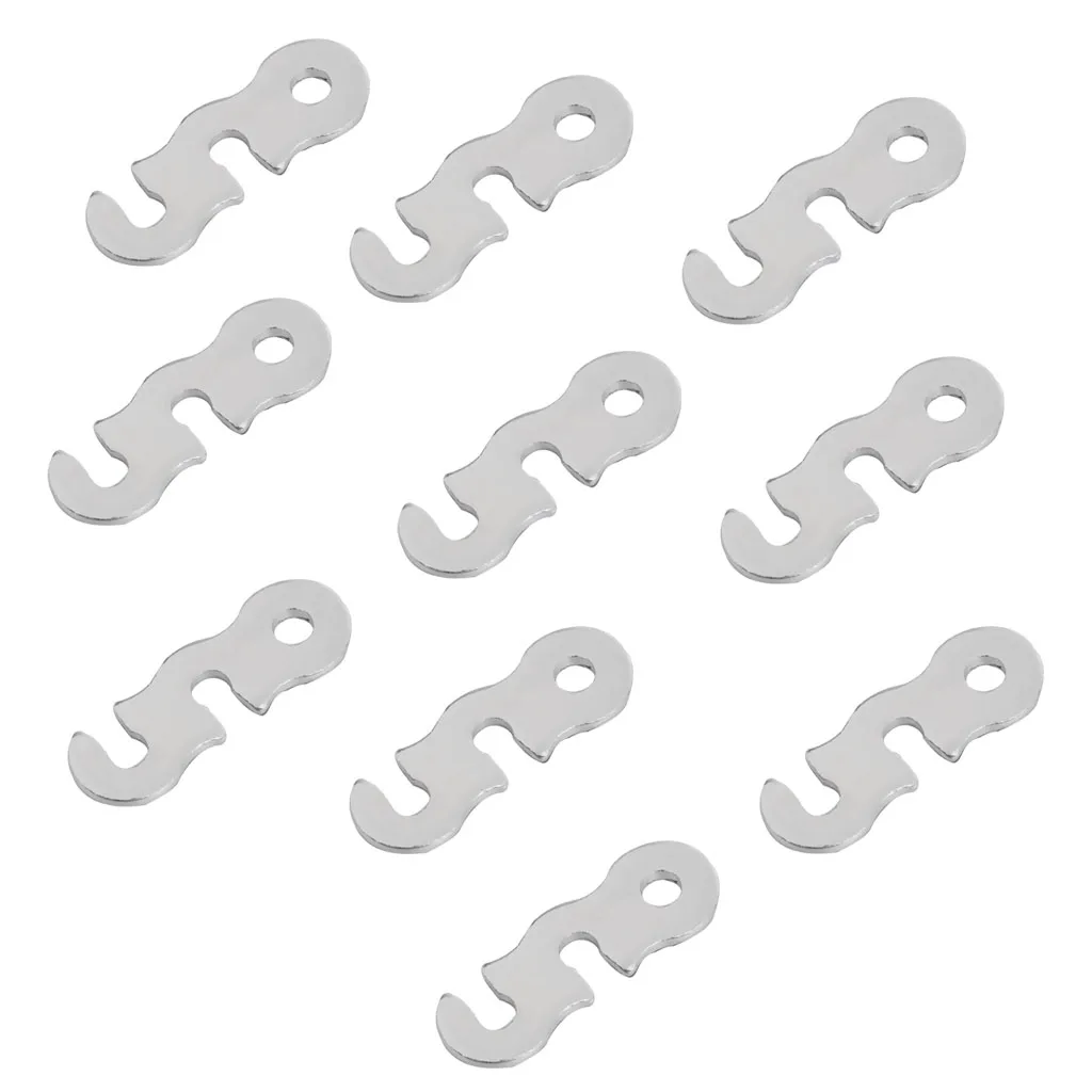10x Silver Aluminum Tent Awning Guyline Runner Lock Rope Tightener Tensioner 10x Silver Aluminum Tent Awning Guyline Runner Lock Rope Tightener Tensioner