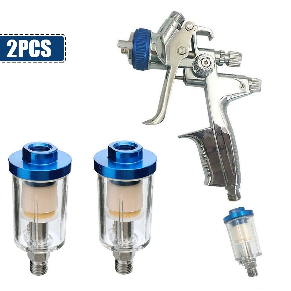 2 PCS 1/4" Oil Water Separator Air Filter Trap For Air Tools Pneumatic Tools