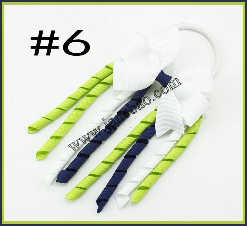 30 шт. 3,5 ''X 6'' funky Korker банты для волос Красочные Korkers pinwheel Korker радужные Бантики