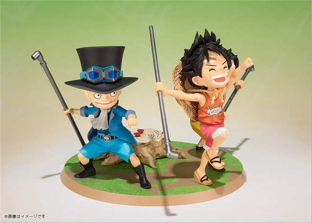 Action Figure Kit 3pçs One Piece Três Irmãos Luffy Ace e Sabo 14