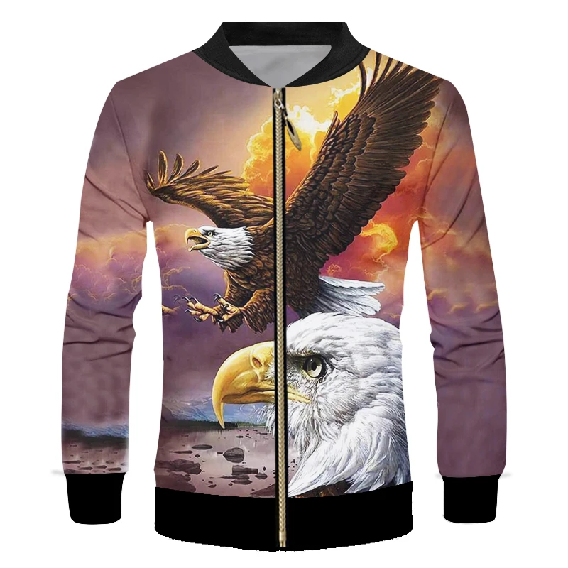 longa jaqueta de águia leve roupa pôr