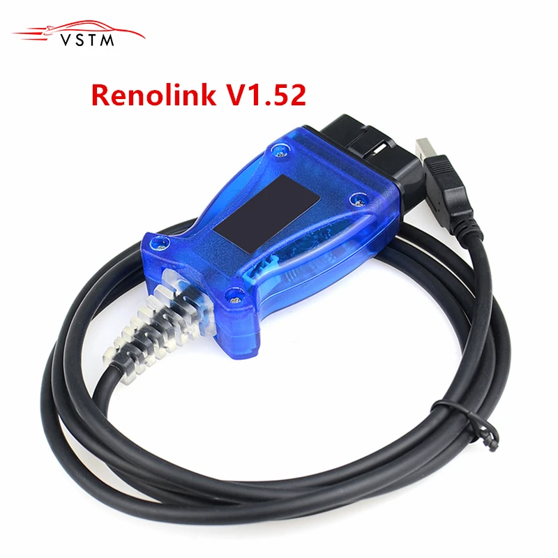 Renolink OBD2 For ECU Programmer V1.52 For Key Programming Airbag Reset Tool Cable
