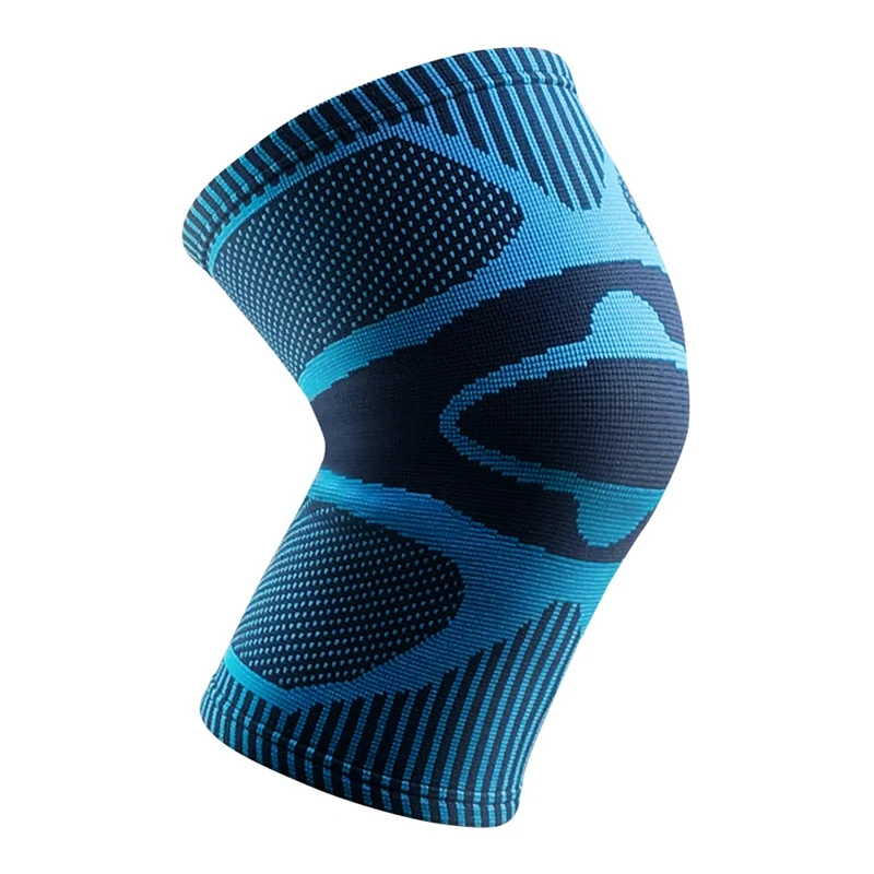 1pc Knee Pad Sleeve Elastic Breathable Knitted Leg Warmer Patella Protector Outdoor Gym Fitness Running knee protector - Цвет: L