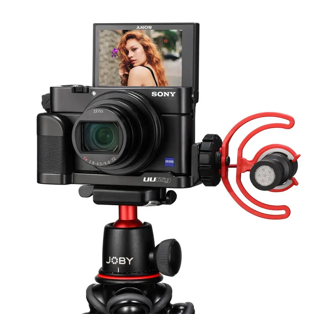 UURig R017 БЫСТРОРАЗЪЕМНАЯ l-пластина Vlog держатель микрофона Удлинительное крепление для холодного башмака для sony RX100 VII аксессуары для камеры