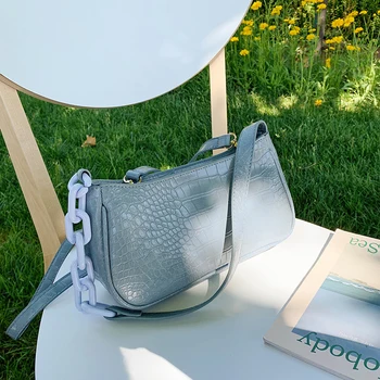 

NEW Original Design Fashion Shoulder Bag &Stone chain underarm bag Width 26cm Height 14cm Thickness 9cm