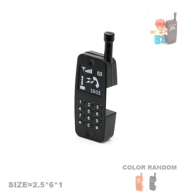 Big Size Action Figures City Princess Policemen Family Building Block Doll Character Accessory Toys Assembly Children Kids Gift Cell phone