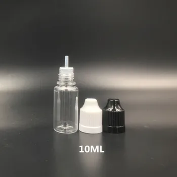 

50pcs 10ml PET Plastic Empty Dropper Liquid Eye Clear Water Bottle For Vape With Long Tip Cap Dropper Bottles Lotion Box