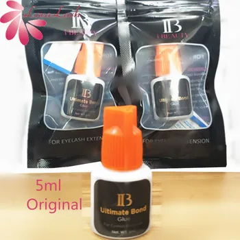 

Free Shipping i-beauty Ibeauty 3 bottles/lot IB Ultimate bond Glue Individual eyelash extensions glue orange cap 5ml/bottle