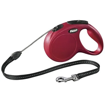 

FLEXI FLEXI CLASSIC CORD - Flexi rope leash for animals roulette, 8 m, the amount of S, red