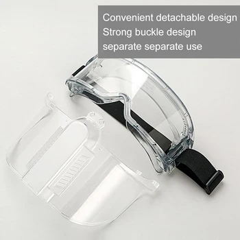 

Full-Face Safety Mask PC Lens Detachable Welding Polishing Dust-Proof Transparent Protect Mask Splash-Proof Chemical Kitchen