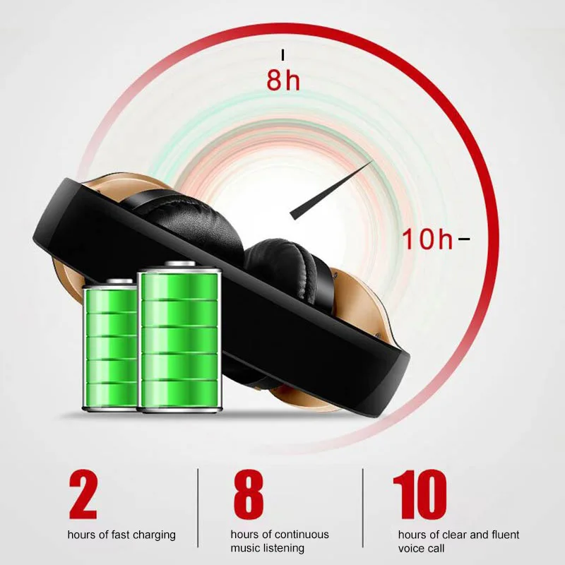 PunnkFunnk Wireless Headphones V5 0 EDR Bluetooth Headset For Mobile Phone Mp3 Foldable Stereo Noise Reduction Gaming Earphones