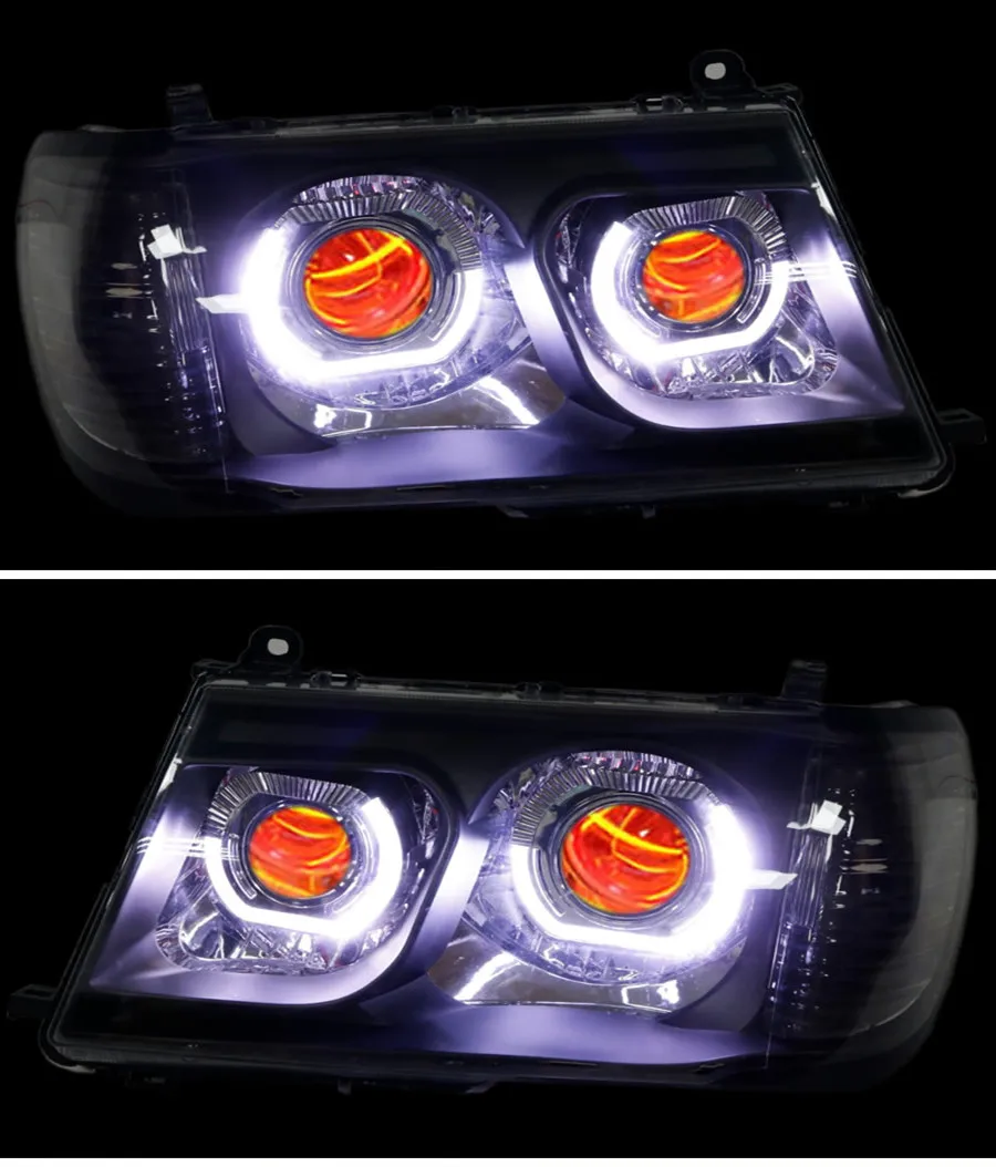 

Car Led Headlight Daytime Running Light DRL Angel Eye for Toyota Land Cruiser 4700 UZJ100 Детали экстерьера