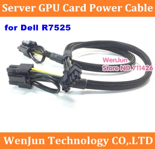 Mini Cabo de Alimentação para Dell R7525 e Gpu Rx2080 A4000 Alta Qualidade 12pin para Mais 8pin Pci-e 35cm