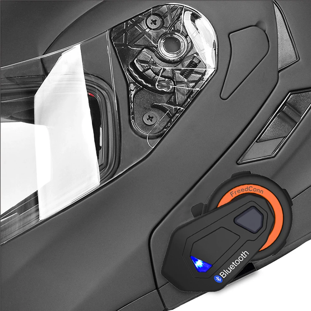 Freedconn T Max moto rcycle шлем Bluetooth Интерком гарнитура 6 всадников группа говорящих FM