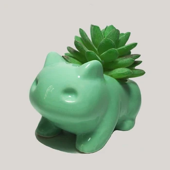 

Pokemon Flower Pot Planter Bonsai Desktop Decor Ceramic Vase Home Office Garden Decoration Anime Bulbasaur Succulent Plant