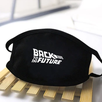 

Back to the future Print Mask Reusable Dustproof Mouth Muffle Washable Mask Black Mask Unisex High Quality Polyester Masks