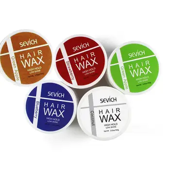 

Original Hair Clay Pomades & Waxes Hair Styling Wax High Hold Five Tastes One-time Molding DIY Styling Products Mud Gel