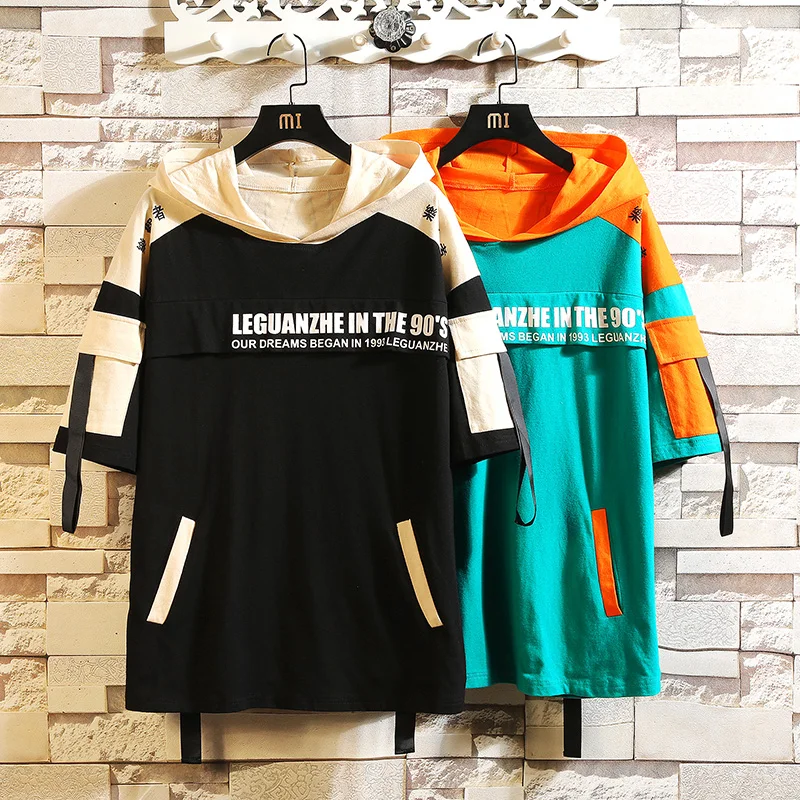 

2019 Summer Men'S Sweatshirt Streetwear Hip Hop Punk ROCK One Piece Friends Body Oversized