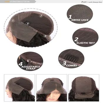 

Synthetic Lace Front Wig Red Straight Short Bob Hair Wig For Women Heat Resistant Fiber Wig Natural Hairline Free Part