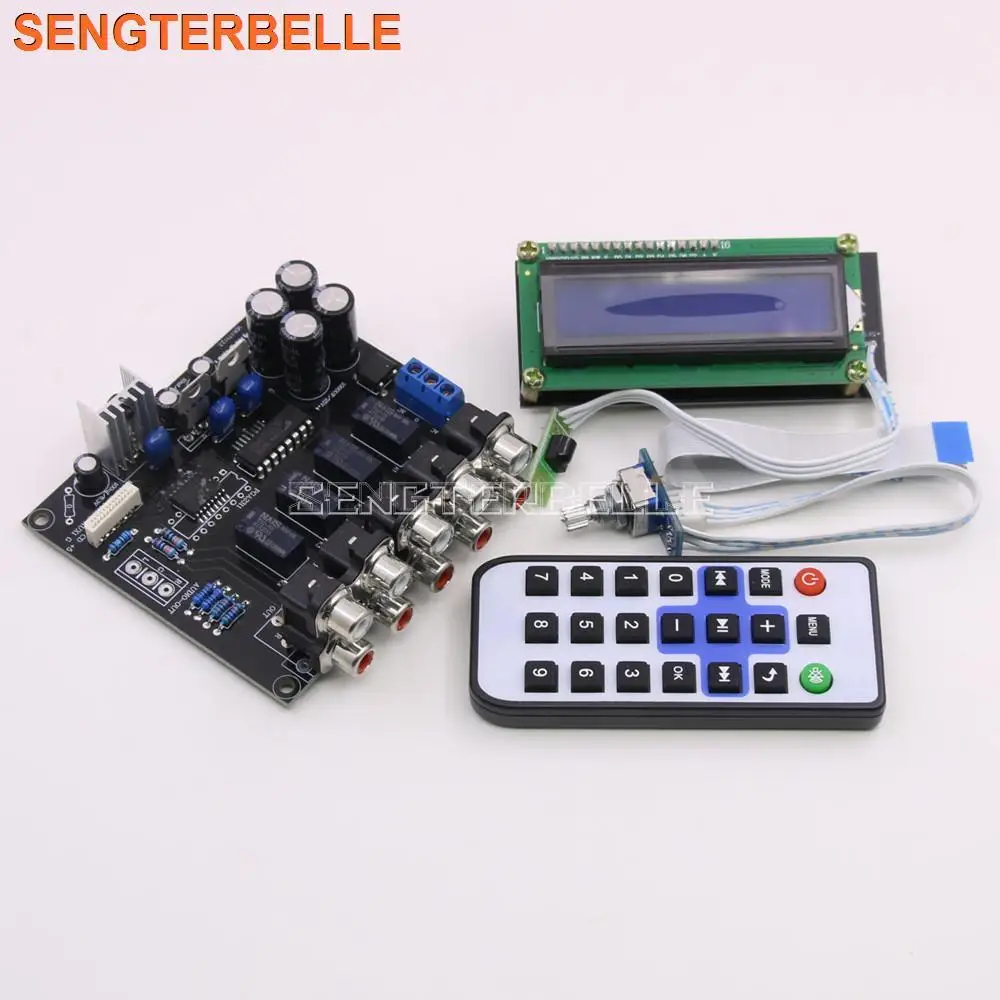 

CS3310 HIFI Remote Volume Control Board Preamplifier Board 4-way Audio Source Switch For DIY Audio
