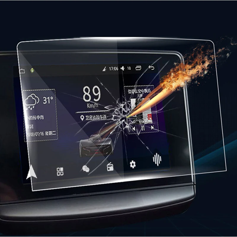 

car Navigation screen Tempered film protective film for Buick 155*93mm LCD Tempered Glass Screen Protector car GPS touch display