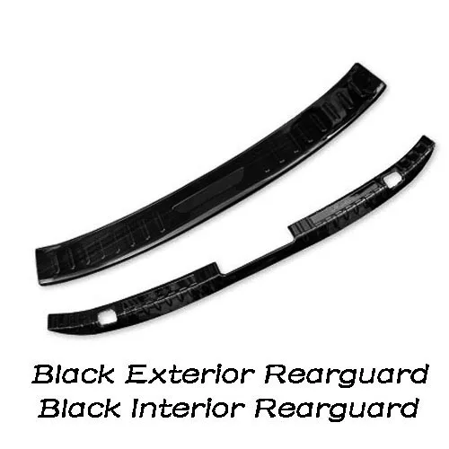 Black Rearguard 2pcs Нержавеющая сталь арьергарды заднего бампера багажника порога Накладка порога Добро пожаловать педаль для Mazda 3 Axela - Цвет: Black Rearguard 2pcs