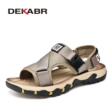 DEKABR/сезон весна-лето; мужские сандалии; Повседневная обувь наивысшего качества; мужские качественные дизайнерские пляжные сандалии; водонепроницаемые кроссовки в римском стиле