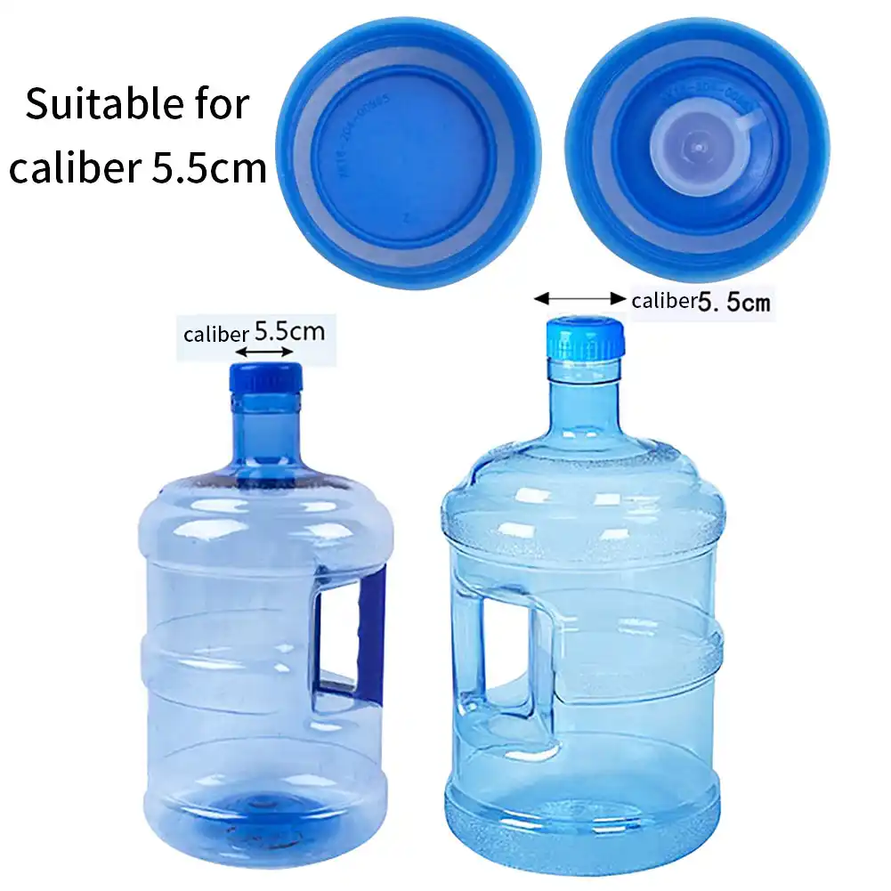 5Pcs Gallon Drinking Water Bottle Screw on Cap Replacement Anti Splash