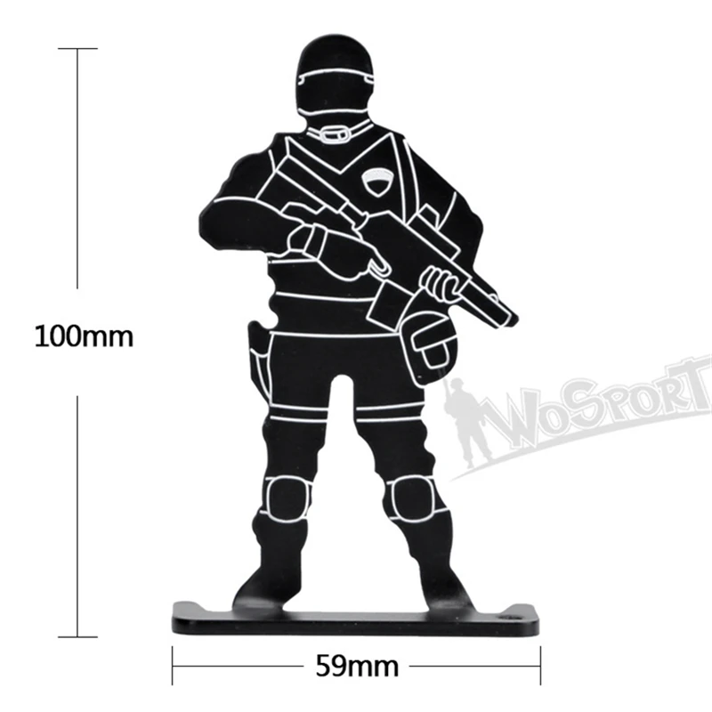 4 шт./компл. открытый AEG GBB Airsoft стрельбы тренировок отработки целевых солдат съемки металлическому предмету комплект Пейнтбольные аксессуары