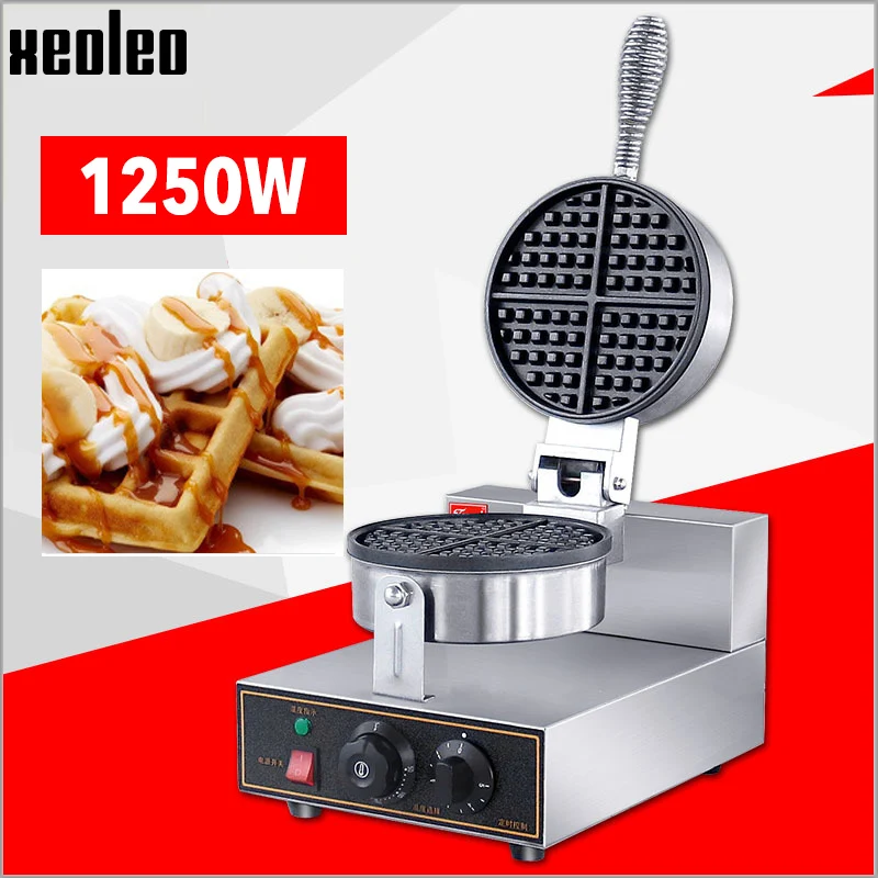 XEOLEO вафельница 1250W одна осветительная головка вафельные машины коммерческих