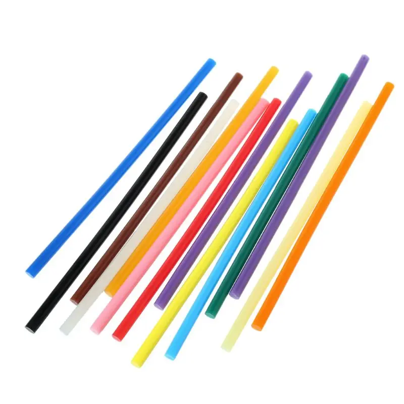 

Drop Shipping 14pcs Hot Melt Glue Stick Mix Color Viscosity DIY Craft Repair Tools For Electric Glue Gun