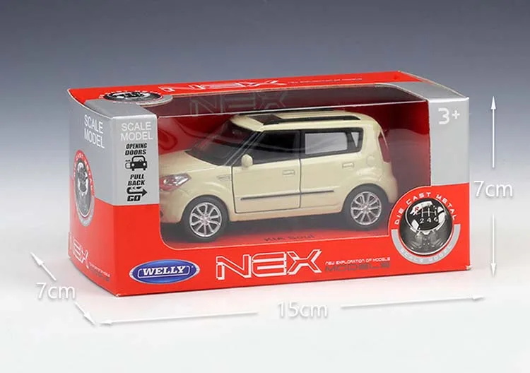 WELLY литье под давлением 1:36 KIA Soul классическая модель автомобиля с высокой