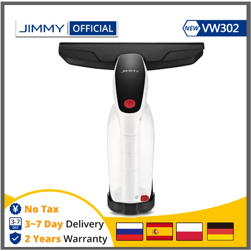 

Global Version JIMMY VW302 Cordless Window Glass Vacuum Cleaner With Squeegee Spray Bottle 100ml Water Tank For Home House Car