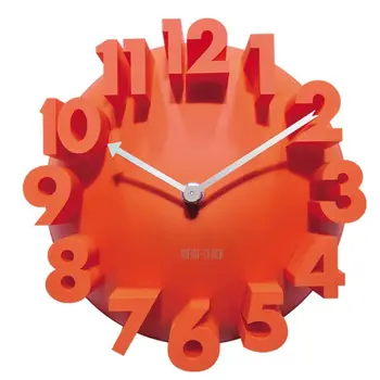 

3D Round Wall Clock Metallic Dimensional Numerical Hanging Clock Modern Timing Decor For Home Dropship