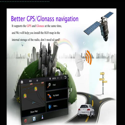 Радио Стерео Автомобильный gps навигатор 9 дюймов Android 9,1 для hyundai iX45 Santa Fe 2013