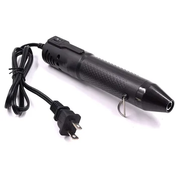

Embossing Heat Pen,Hot Air Pen Tools Shrink Pen Multi-Purpose Electric Heating Nozzle 130W 110V (Black),US Plug