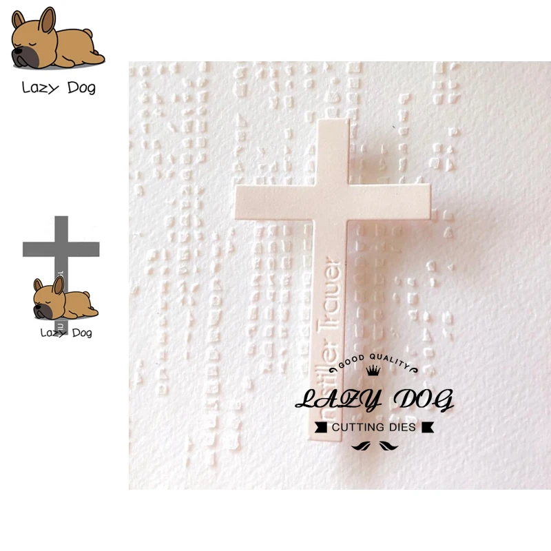 

Cross Text Word Metal Cutting Dies Scrapbooking Stencil DIY Decorative Craft Embossing Die Cuts Card Making New Dies For 2019