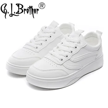 

Sneakers Women Fashion White Sports Shoes 2020 Autumn Fashion White Shoes Female Students Casual Shoes