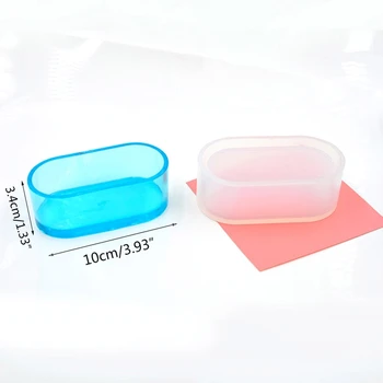 

4 Pcs/set UV Resin DIY Handmade Flowerpot Silicone Mold Storage Box Hexagon Molds U90E