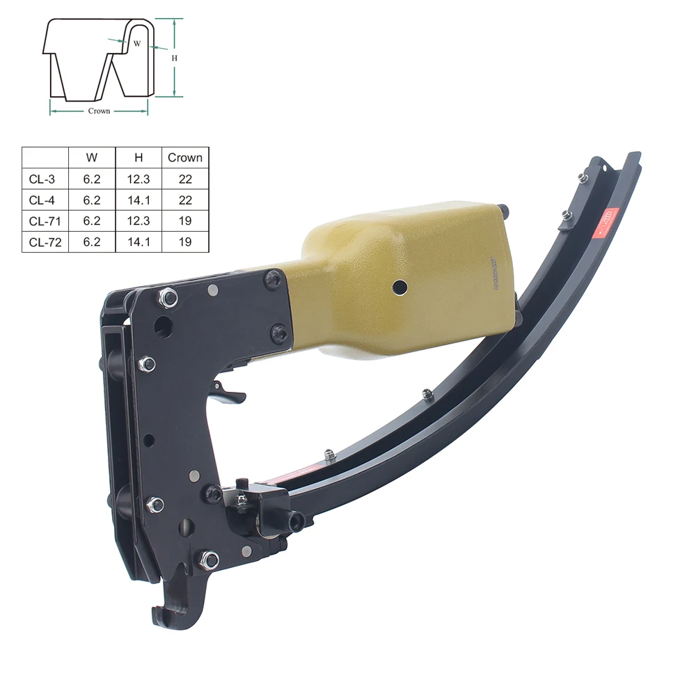 Meite M66B Professional  Special Pneumatic Gun Clip Air Tool for Fix the Spring of Mattress/Sofa Clip Nailer