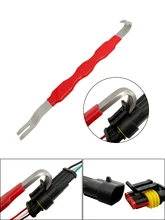 

Grip for Non-Slip Automotive Electrical Terminal Connector Separator Dual Ends Stainless Steel Divider Remover Car Removal Tool