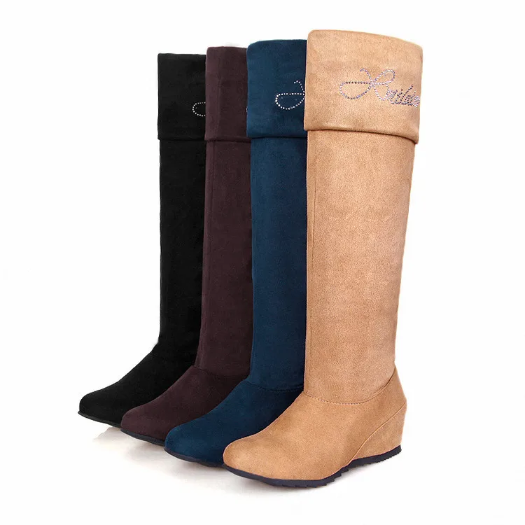 

A Shoes 3 Wear Hot Drilling And with No Drilling Two Over-the-knee Boots Trend Boots 40-47 Code Europe And America AliExpress Wi