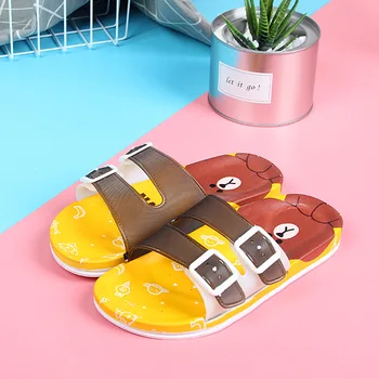 

New Kids Slippers For Boys Beach Sandals Summer Baby Slippers Girls Flat House Flip Flop Children Non-slip Home Bathroom Shoes